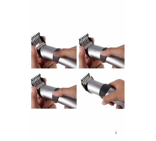 Yeni Nesil Profesyonel Şarjlı Saç Sakal Tıraş Makinesi Ayarlanabilir 4 Taraklı