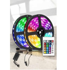 Yeni Nesil RGB Işıklı 10Metre Şerit Led Kumandalı Şarj Edilebilir