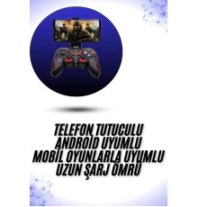 Yeni Nesil X3 Gamepad Android Uyumlu Telefon Tutucu Özellikli Joystick