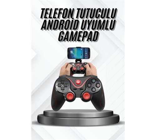 Yeni Nesil X3 Gamepad Android Uyumlu Telefon Tutucu Özellikli Joystick