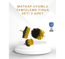 Yüksek Devirde Etkili Temizlik Sağlayan Matkap Ucu Fırça Seti