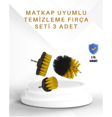 Yüksek Devirde Etkili Temizlik Sağlayan Matkap Ucu Fırça Seti