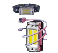 Yüksek Işıklı Şarjlı ve Sensörlü LED Kafa Lambası Kamp Lambası