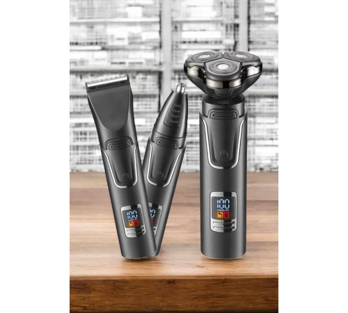 Yüksek Performanslı 3 Başlıklı Profesyonel Tıraş Makinesi