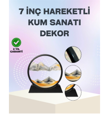 Zihin Açıcı Kum Manzarası – 3D Dinamik Kum Tablosu, Dekoratif, Dönüştükçe Yenilenen Sakinleştirici Sanat Eseri