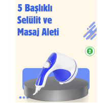 Elektrikli Yağ Yakıcı Masaj Aleti 5 Başlıklı Vücut Şekillendirici