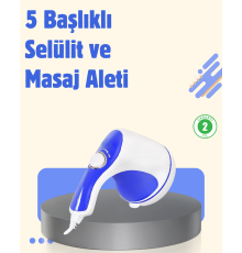 Elektrikli Yağ Yakıcı Masaj Aleti 5 Başlıklı Vücut Şekillendirici