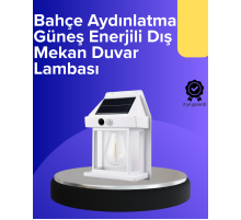 Güneş Enerjili Hareket Sensörlü Duvar Lambası