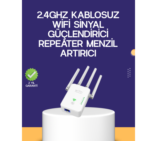 Çift Bantlı Otomatik Kurulum WiFi Repeater Menzil Genişletici