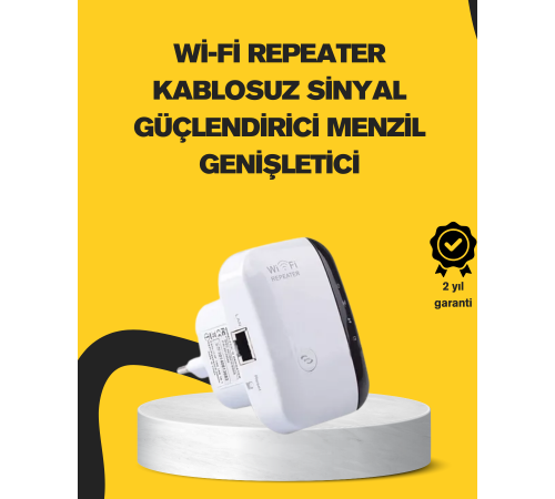 Wireless-N WiFi Repeater 300 Mbps Sinyal Güçlendirici