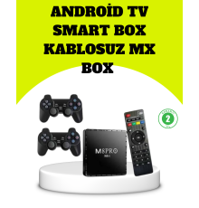 M8Pro Android TV Box ve Retro Oyun Konsolu 64GB
