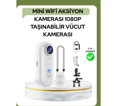 1080P WiFi Spor Kamerası Su Geçirmez Mini Aksiyon Kamera