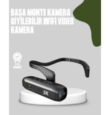 Başa Takılabilir 5K Spor ve Vlog Kamerası