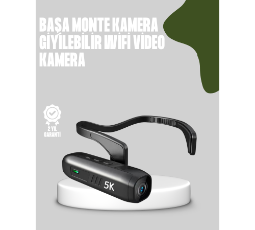 Başa Takılabilir 5K Spor ve Vlog Kamerası