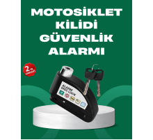 Motosiklet Scooter Bisiklet Tekerlek Disk Kilidi Alarmlı Güvenlik