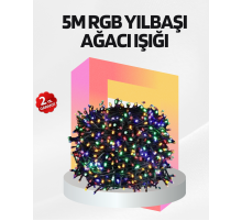 Renkli LED Işık Zinciri 8 Modlu Dekoratif Aydınlatma