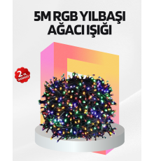 Renkli LED Işık Zinciri 8 Modlu Dekoratif Aydınlatma