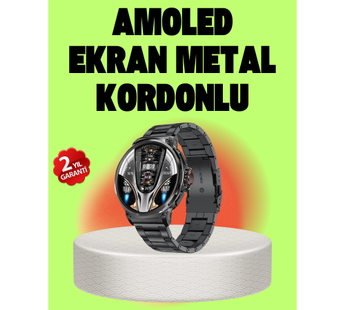 SW80 Akıllı Saat 1.93″ Ultra HD Ekran 700 mAh Batarya 3 Kordon