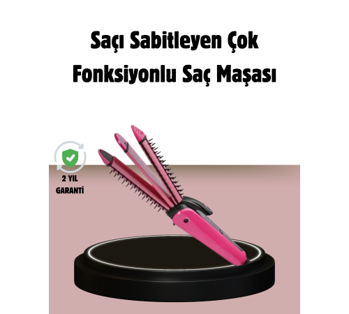 Saç Şekillendirici Maşa ve Düzleştirici 2’si 1 Arada