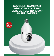 1080P Gece Görüşlü Ampul Güvenlik Kamerası – Kablolu ve Kablosuz Seçenekli