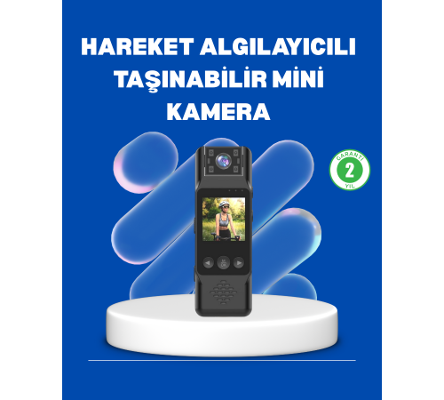 Mini Kamera 1080P Full HD Döner Lens Taşınabilir