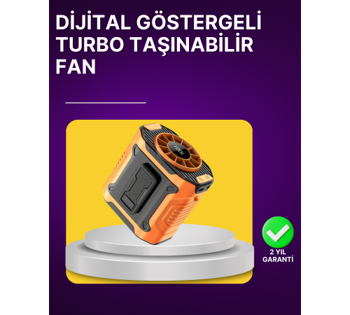 100 Kademeli Hız Ayarlı Taşınabilir Bel ve Boyun Fanı