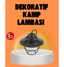 Çam Kozalağı Şekilli Retro Kamp Gece Lambası