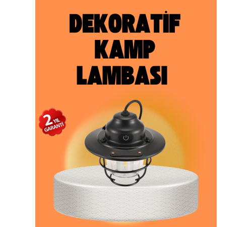 Çam Kozalağı Şekilli Retro Kamp Gece Lambası