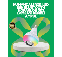 Bluetooth Hoparlörlü LED Ampul – 12W Enerji Tasarruflu
