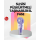 Şarjlı Su Buharlı El Vantilatörü – Taşınabilir Serinletici Fan