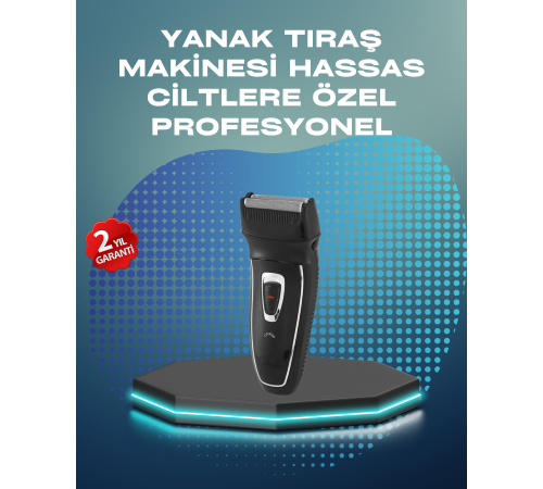 Kablosuz Kuru Tıraş Makinesi Folyo Başlıklı