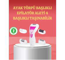 4 Başlıklı Kablosuz Şarjlı Epilasyon Cihazı