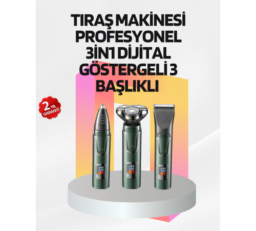 Kablosuz Şarjlı Çok Amaçlı Tıraş Makinesi
