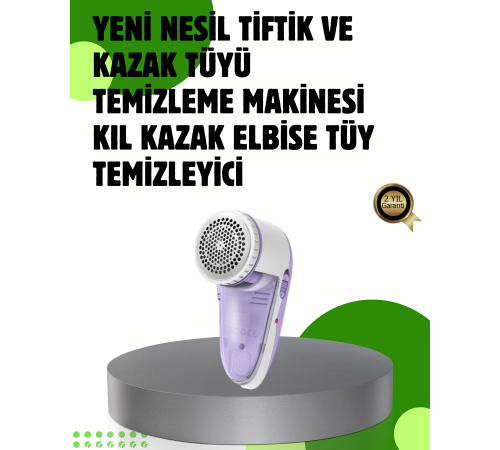 Pamuk Tiftik Tüy Temizleme Makinesi 5W – 3 Bıçaklı Sistem