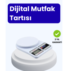 Dijital Mutfak Terazisi 10kg Kapasiteli 1g Hassasiyetli