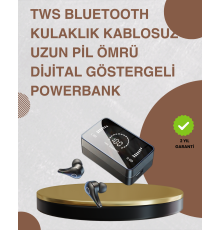 Bluetooth 5.1 Kablosuz Kulaklık – 3500 mAh Şarj Kutulu