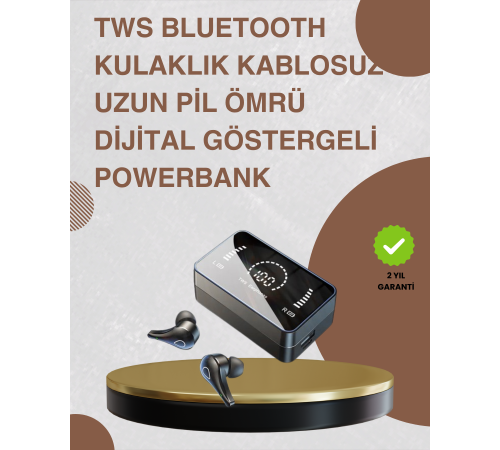 Bluetooth 5.1 Kablosuz Kulaklık – 3500 mAh Şarj Kutulu