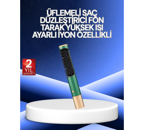 3’ü 1 Arada Saç Şekillendirme Seti – Kurutma, Düzleştirme, Tarama