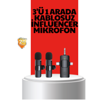Kablosuz Mikrofon - Telefon ve Bilgisayar Uyumlu