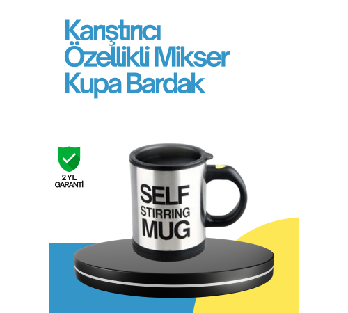 Kendi Kendini Karıştıran Termos Kupa – Pratik, Güçlü Motorlu ve Termos Özellikli
