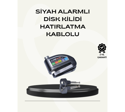 Çift Modlu 110dB Alarmlı Disk Kilidi Suya Dayanıklı