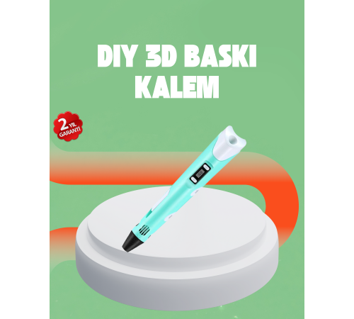 Üç Boyutlu 3D Yazıcı Kalem ABS ve PLA Uyumlu