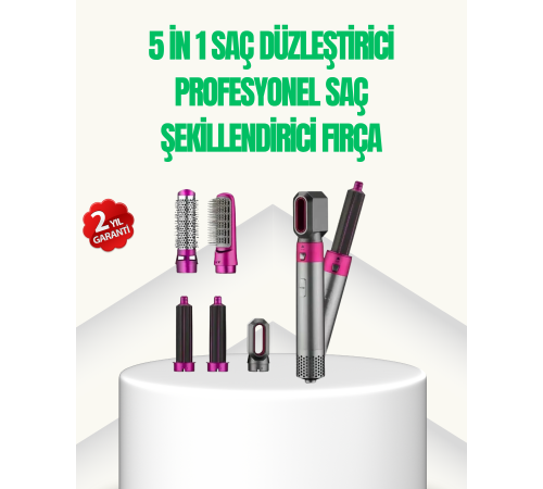 5’i 1 Arada Profesyonel Saç Şekillendirici Tek Cihazla Sınırsız Stil