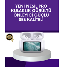 Dokunmatik Ekranlı Bluetooth Kulaklık ANC Gürültü Önleme Suya Dayanıklı