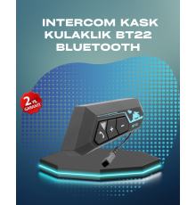 BT22 Kask Bluetooth Kulaklık Su Geçirmez Motosiklet İletişim Sistemi