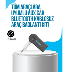 Araç İçi Bluetooth AUX Müzik ve Telefon Görüşmesi Adaptörü