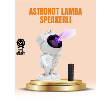 Bluetooth ve Dahili Ses Özellikli Astronot Projeksiyon Lambası