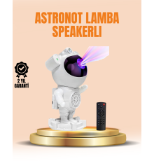 Bluetooth ve Dahili Ses Özellikli Astronot Projeksiyon Lambası