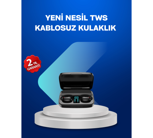 A10s TWS Bluetooth 5.0 Kablosuz Kulaklık 1800 mAh Şarj Kutulu