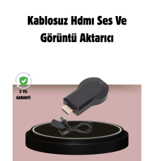1080p Ultra HD Kablosuz Ekran Yansıtma Dongle – Miracast / AirPlay / DLNA